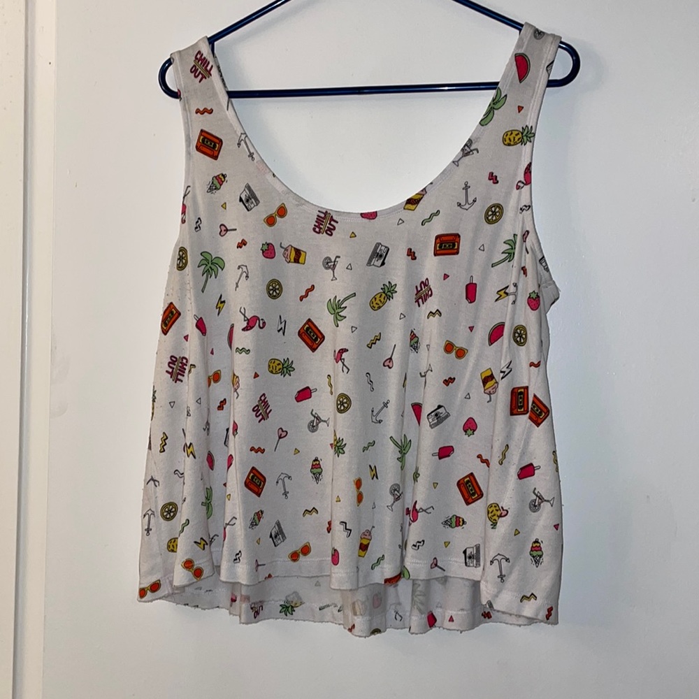 Cute summer design flowy tank top